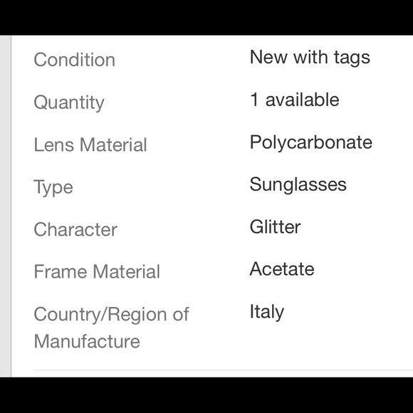 UNISEX GUCCI NUDE GLITTER BLING SUNGLASSES main image 13